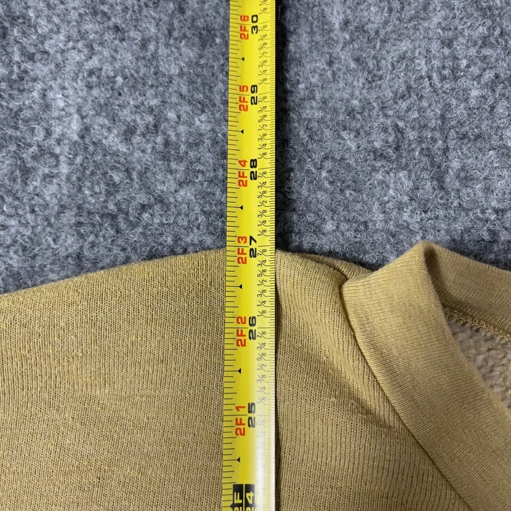 Aviator Nation Sweatshirt Mens Large Tan Sun Faded Rainbow Stripe Crewneck